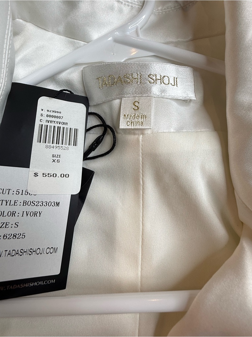 NWT Tadashi Shoji White Peplum Double-Breasted Dress Suit - Picture 5 of 8